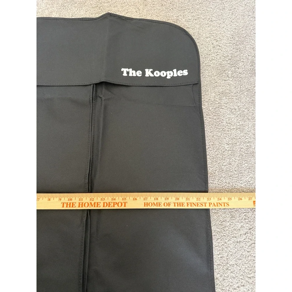 The Kooples Black Garment Bag Travel Suit Cover Logo Breathable 36x23